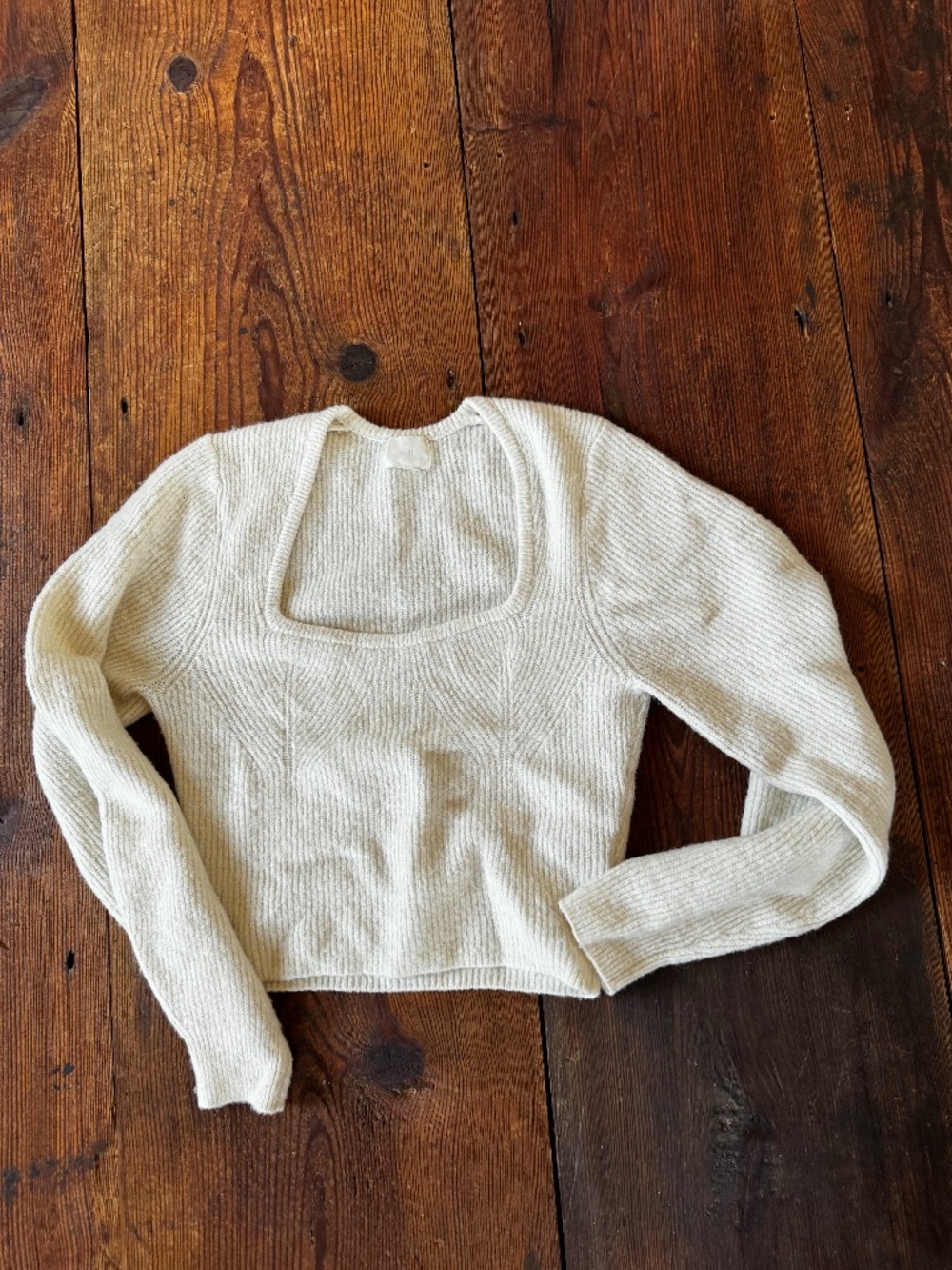 Scoop U Neck Cropped Sweater H&M